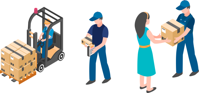 Illustration Logistique, traitement de commande, transports par Log Factory, spécialiste du E-commerce à Aurillac dans le Cantal 